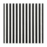 Black Striped Napkins 20pk - The Party Room